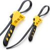 QWORK Adjustable Strap Wrench Set 24in & 19.7in Rubber Belt Tool-0