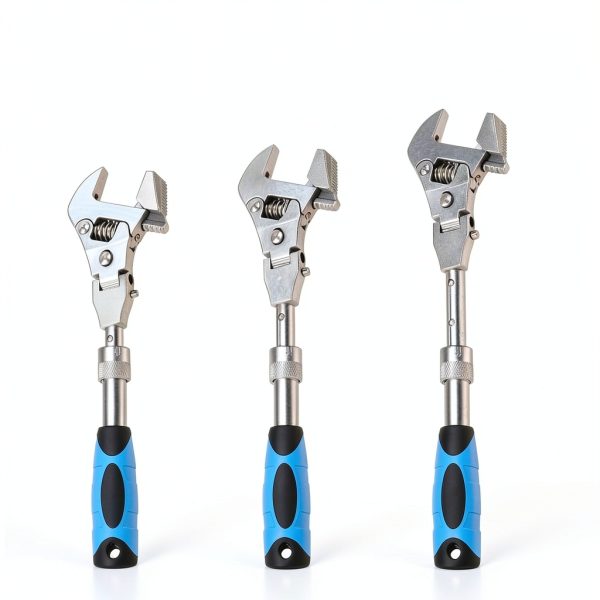 Adjustable Wrench faxhool Chrome Steel Dual Mode Ratchet 12.4 Inch-1