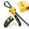 QWORK Adjustable Strap Wrench Set 24in & 19.7in Rubber Belt Tool-4