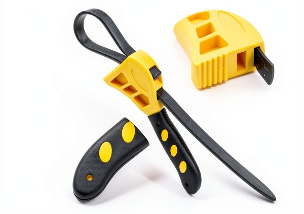 QWORK Adjustable Strap Wrench Set 24in & 19.7in Rubber Belt Tool-4