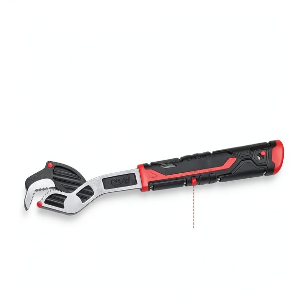 Pipe Wrench Set Rhevosil 3-Piece Chrome Vanadium Wrench 6-8-10 Inch-1