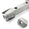 Hanpex Adjustable Bathtub Drain Wrench Grey Powder Coated Aluminum 6in-1