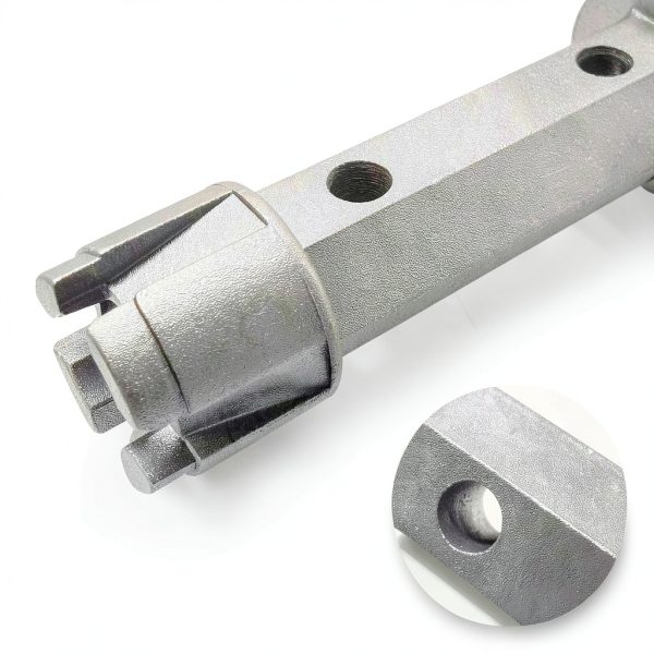 Hanpex Adjustable Bathtub Drain Wrench Grey Powder Coated Aluminum 6in-1