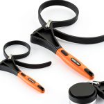 Adjustable Rubber Strap Wrench SEDY 2 Piece Set Orange 4 to 6 Inch-0