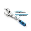 Adjustable Wrench faxhool Chrome Steel Dual Mode Ratchet 12.4 Inch-2