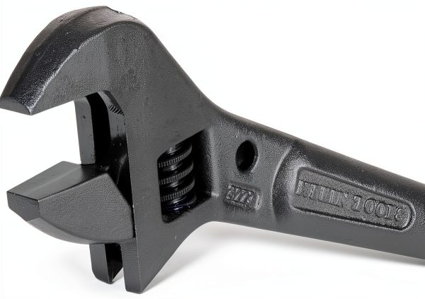 Klein Tools 10-Inch Extra Long Adjustable Wrench Black Alloy Steel-9