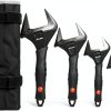 Adjustable Wrench Amazon Basics 4-Piece Soft Grip Wide Mouth 6-12 Inch-0