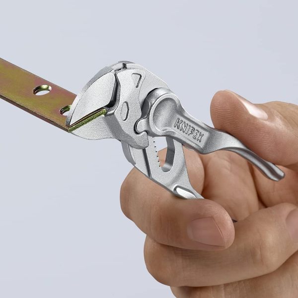 Knipex 4 Inch Chrome Plated Xs Pliers Wrench With Bare Handle-25
