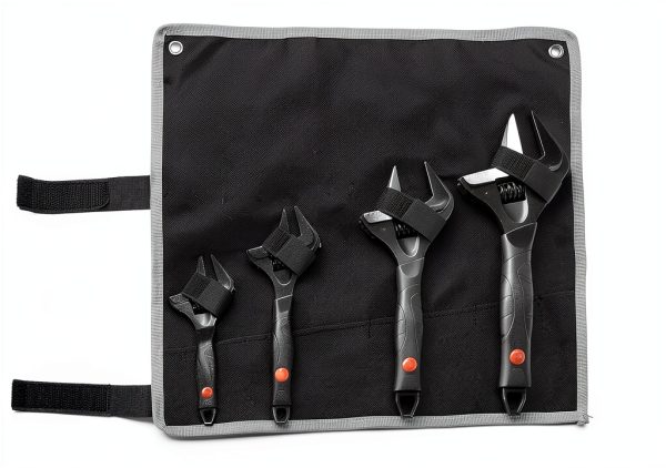 Adjustable Wrench Amazon Basics 4-Piece Soft Grip Wide Mouth 6-12 Inch-4