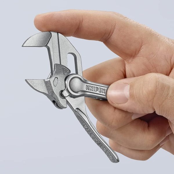 Knipex 4 Inch Chrome Plated Xs Pliers Wrench With Bare Handle-15