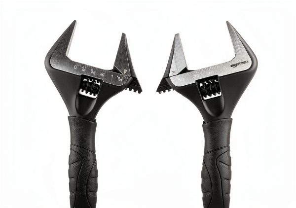 Adjustable Wrench Amazon Basics 4-Piece Soft Grip Wide Mouth 6-12 Inch-3